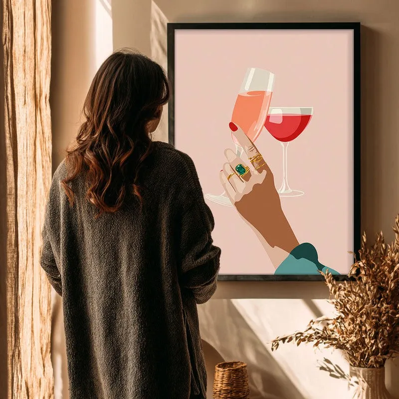 Veloura Canvas Wall Painting - Black Frame media 4