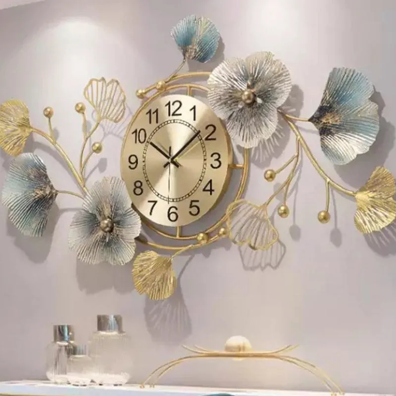 Luxium Metal Analog Wall clock media 4