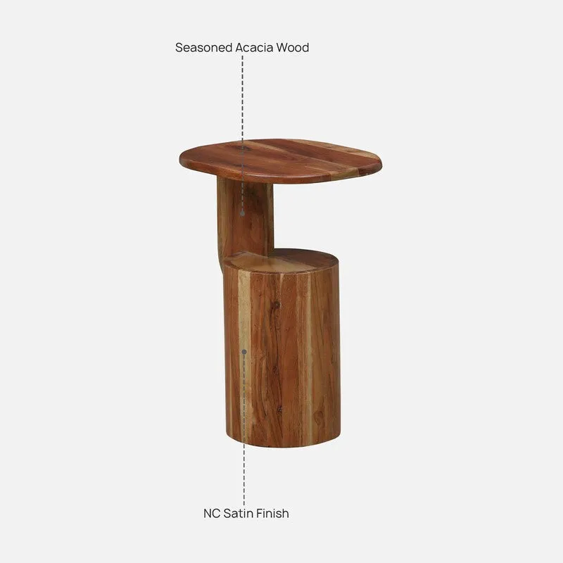 LineaForm Acacia Wood Side & Bedside Tables - Brown media 9