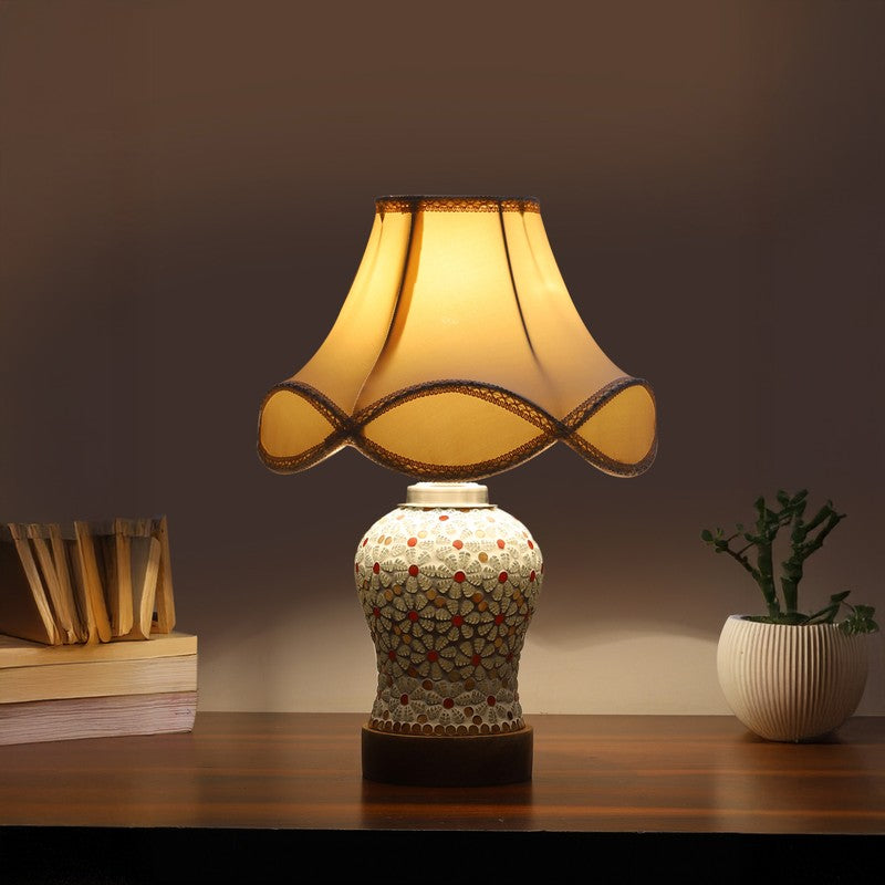 Harmyra Arc Wooden Table Lamp - Multicolor