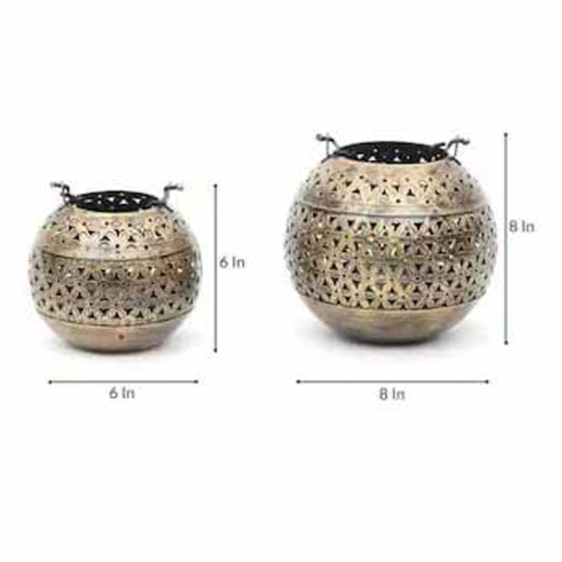 Starlit Lantern Tea Light Holder - Set Of Two media 5