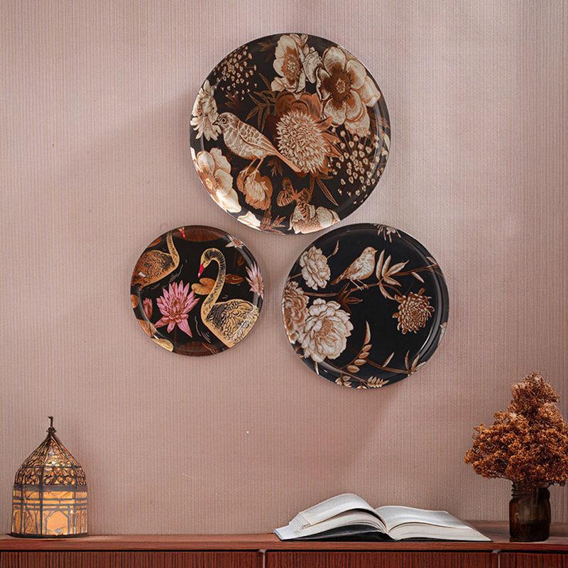 Galen Printed Metal Wall Plate - Set Of Three media 3
