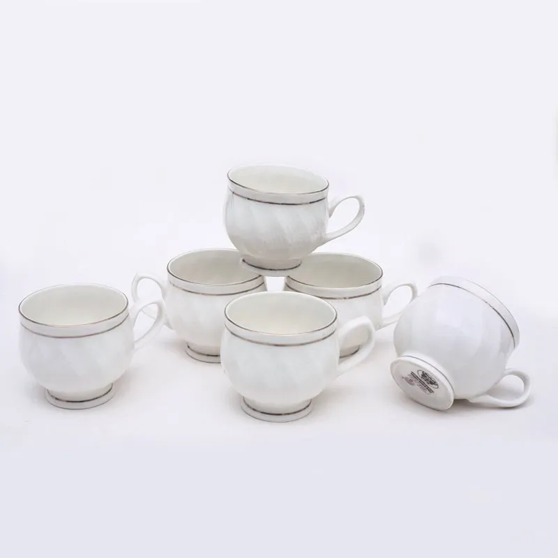Romy Bone China Tea Cup (175 mL Each) - Set of Six media 3