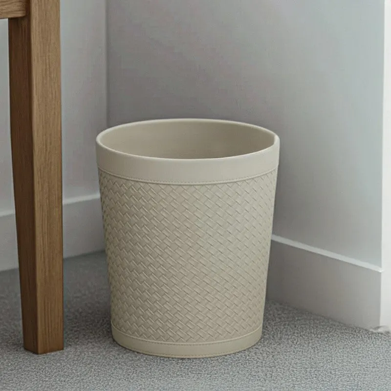 AarviDecor LuxeDrop Faux Leather Dustbin media 5