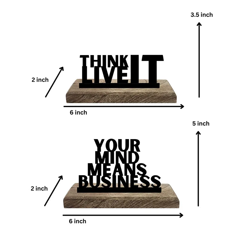 Think & Live Showpiece - Set Of Two media 5