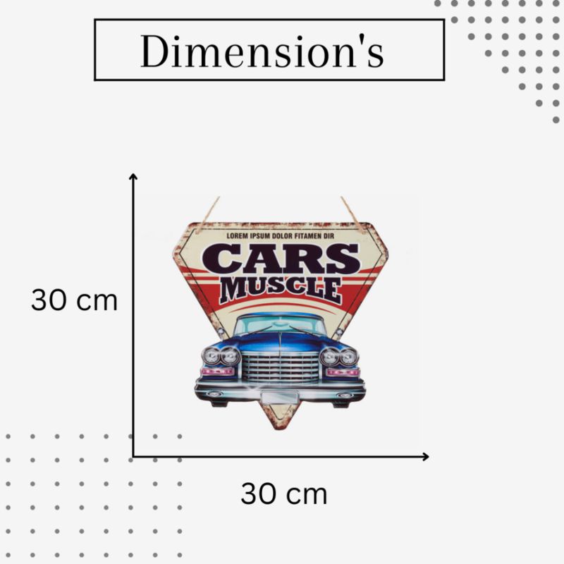 Cars Muscles Metal Wall Accent media 5
