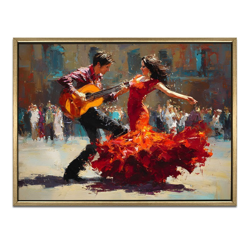 Fiesta Dance Canvas Wall Painting With Frame media 3
