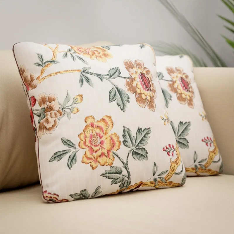 Bloom Crest Cotton Cushion Covers - Set Of Two media 4