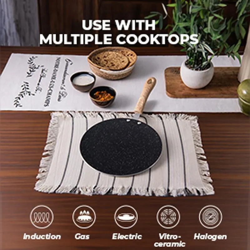 Bergner Bellini Plus Aura Non Stick Concave Roti Tawa - 25 CM media 3