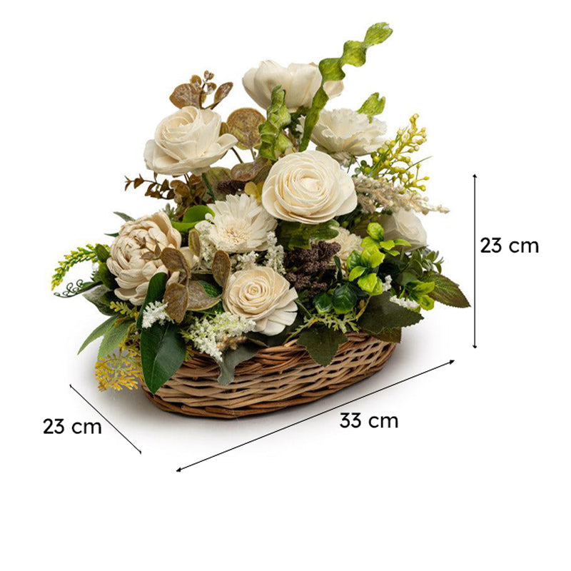 Melo Solawaood Floral Basket image 7