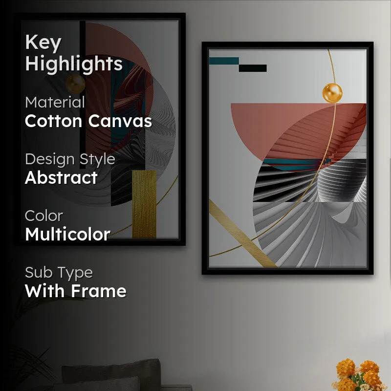 Rosemary Abstract Wall Art - Set Of Two media 2