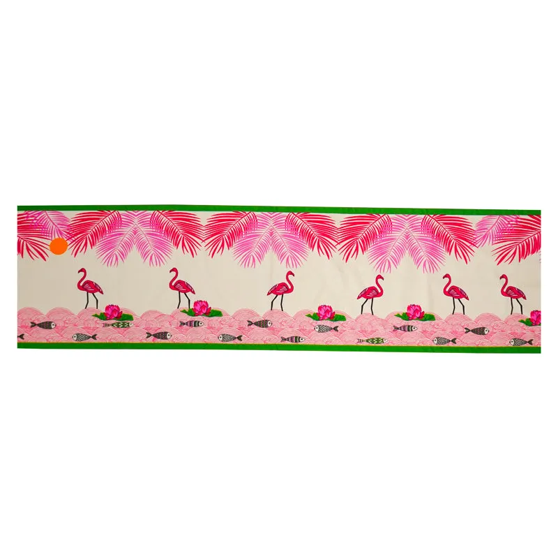 Pink Oasis Poly Canvas Table Runner media 4