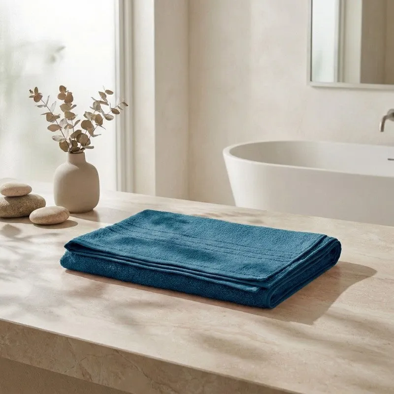 Monte Carlo Clean Wrap Pure Cotton Bath Towel - Blue media 1