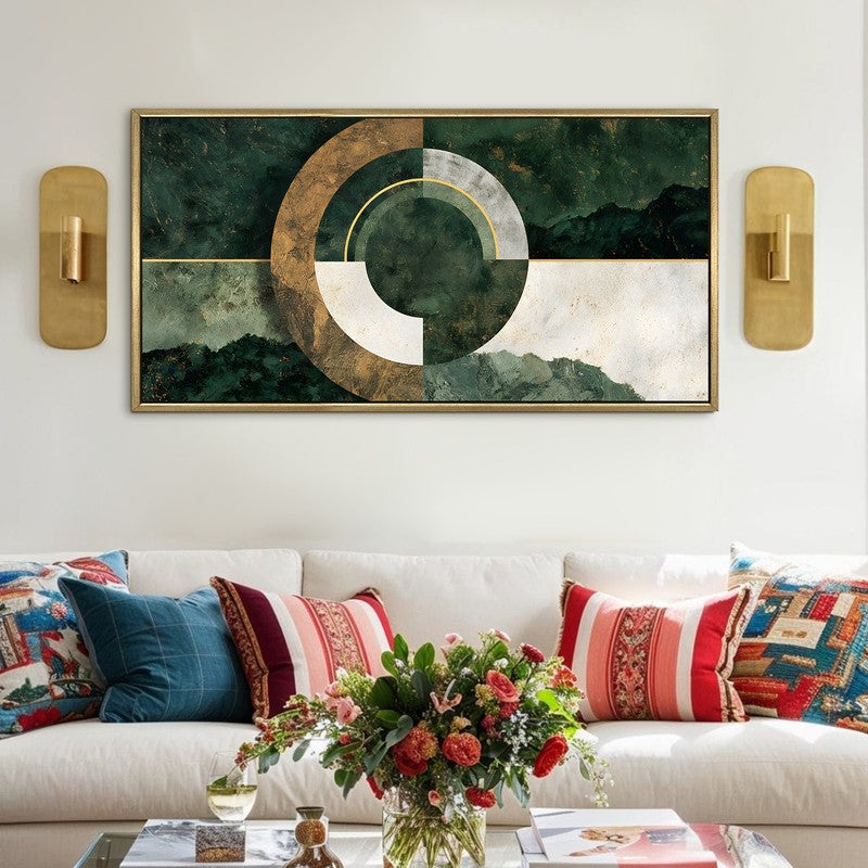 Verdant Orbit Canvas Wall Art