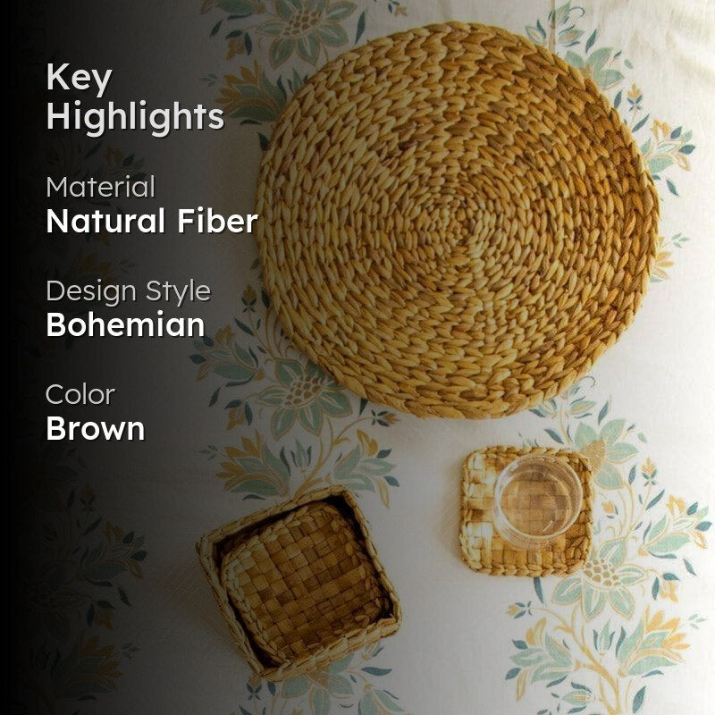 Circle Weaver Natural Fiber Placemat - Set Of Four media 2
