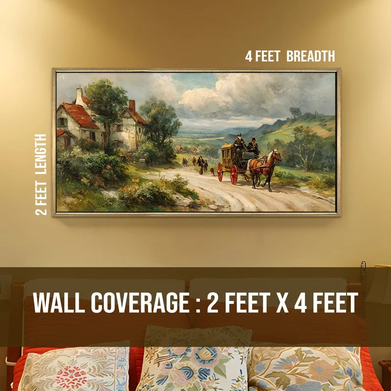 Rustic Carriage Street Wall Art media 8