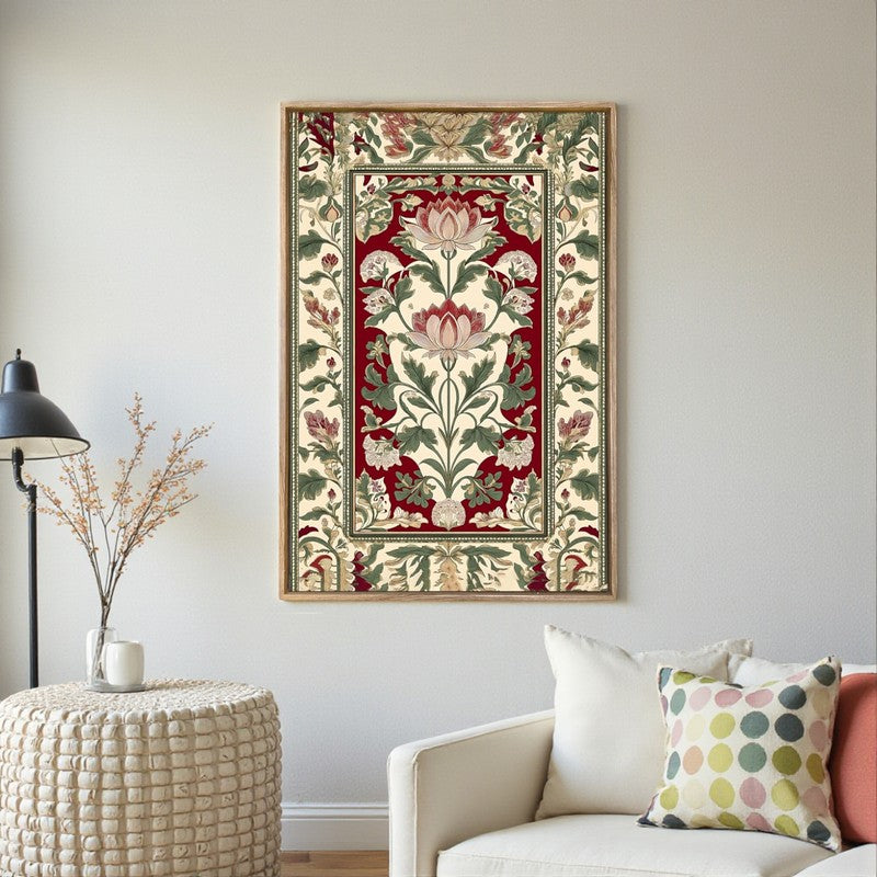 Sundar Bagan Canvas Traditional Wall Art With Frame media 3