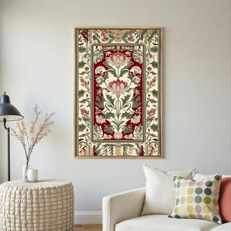 Sundar Bagan Canvas Traditional Wall Art With Frame media 3