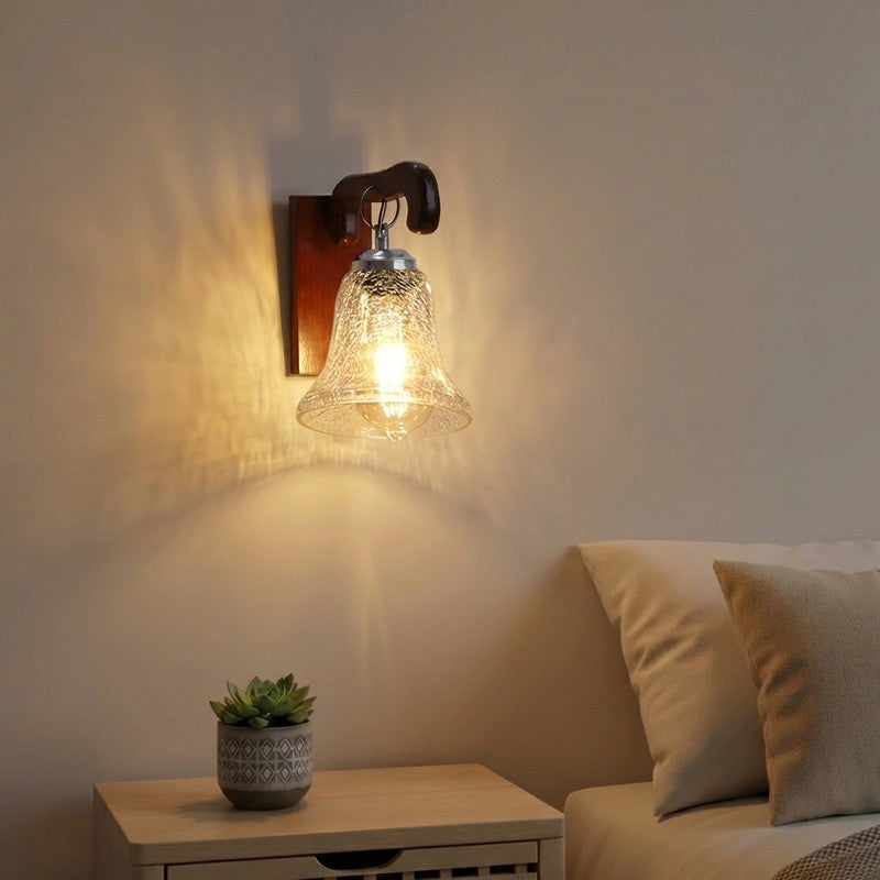 Crystal Edge Wavy Glass Wall Lamp
