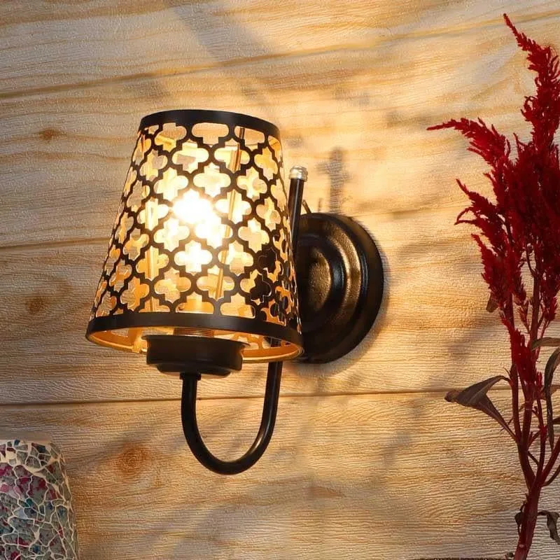 Moroccan Tile Metal Wall Lamp media 1