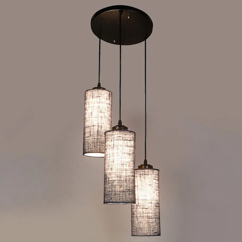 Cylentra Triple Metal Ceiling Lamp - Blue media 5