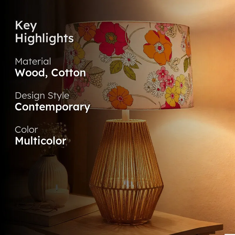 Floral Ripple Metal Table Lamp media 2