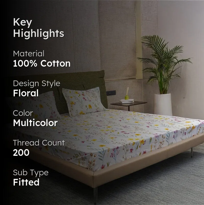 Urban Space Soralie Cotton Bedsheet - 200 TC media 2