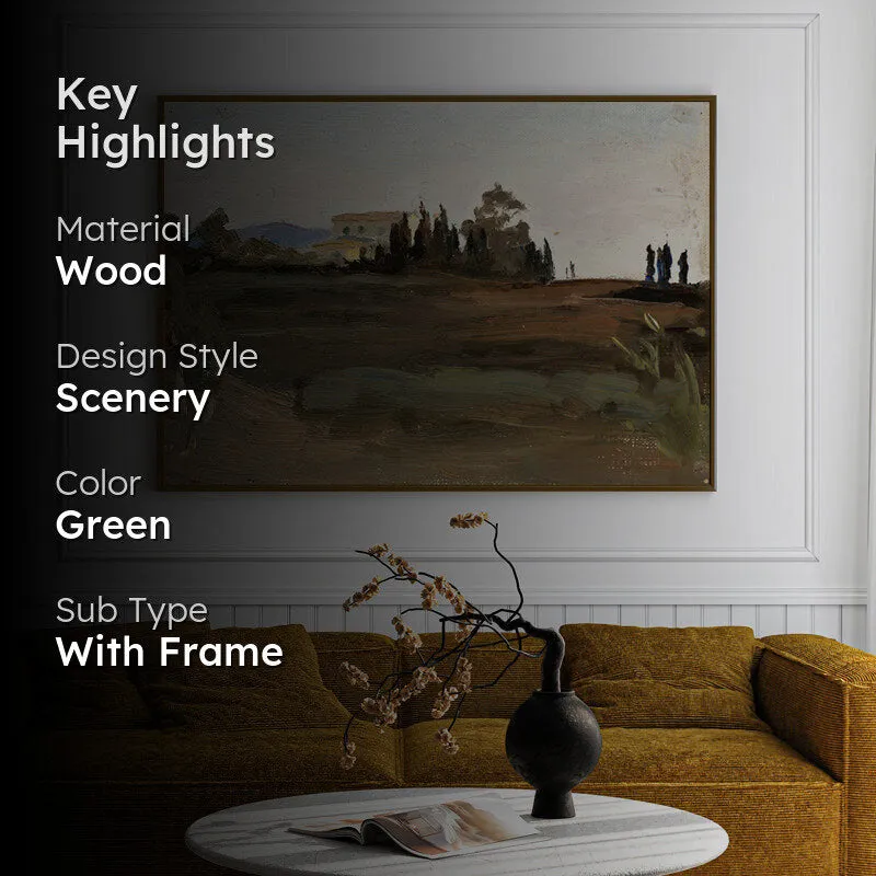 Distant Lands Wood Wall Art With Frame - Black media 2