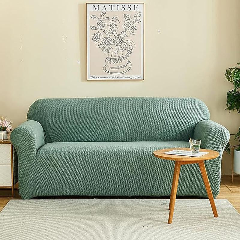 Rubina Polar Fleece Sofa Cover - Pastel Green image 3