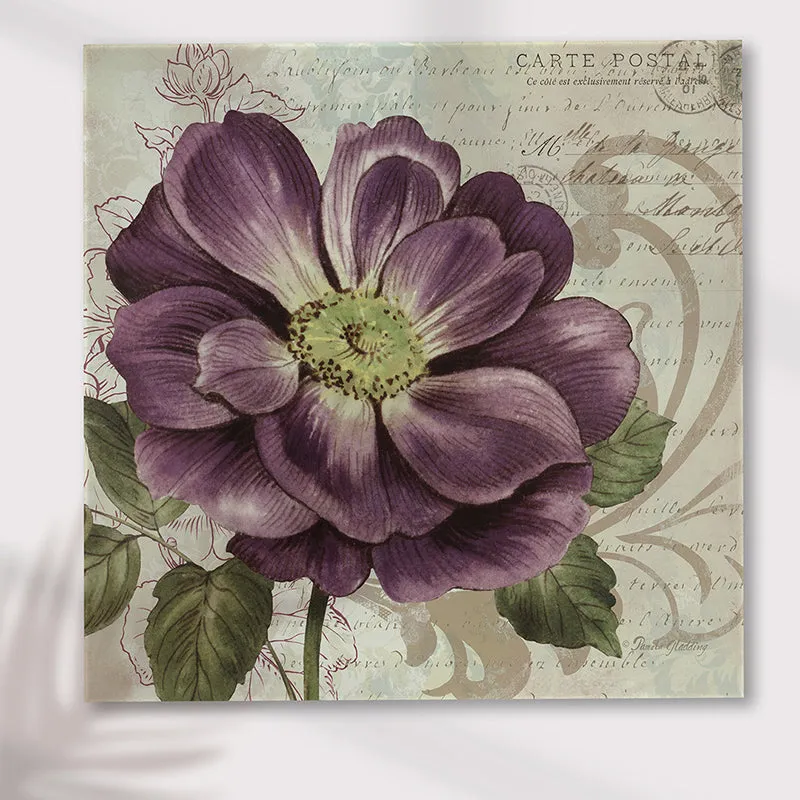 Purple Blooms Canvas Wall Art media 3