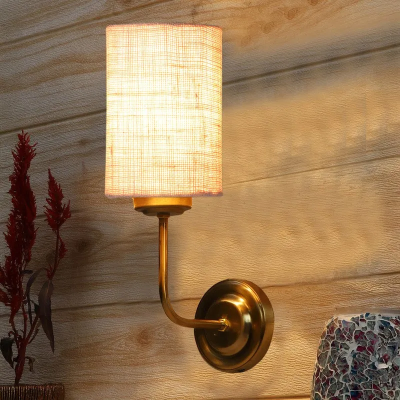Lumoire Metal Wall Lamp - Gold,White media 1