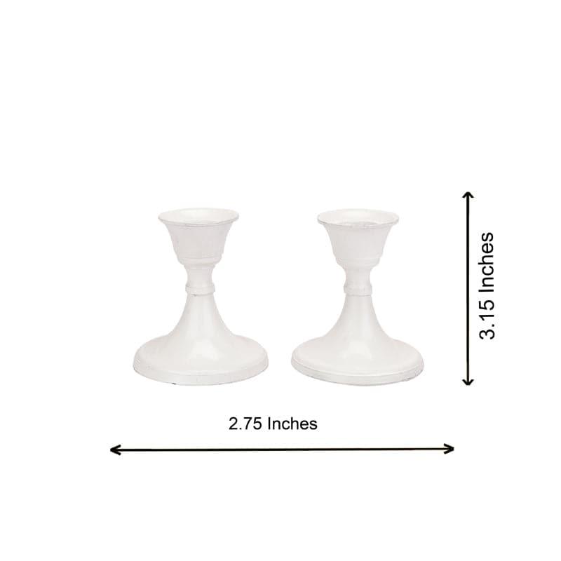 Gale Candle Holder (White) - Set Of Two media 6