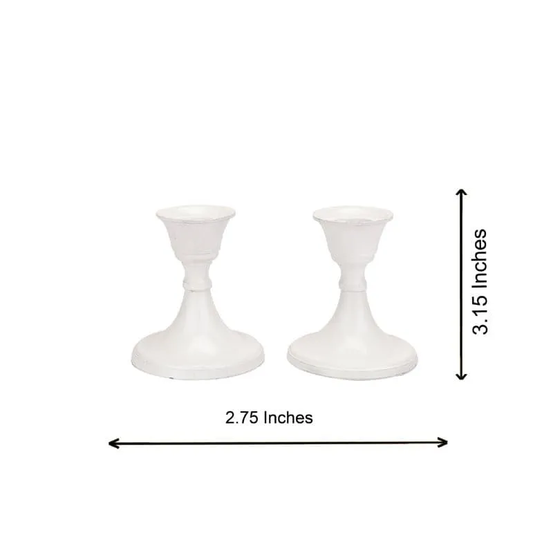 Gale Candle Holder (White) - Set Of Two media 6