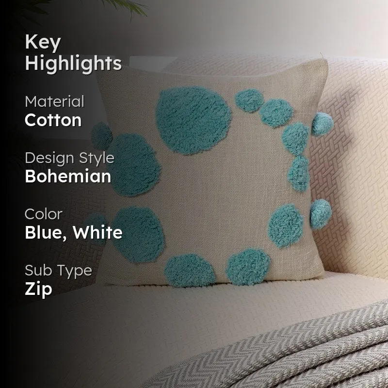 Bubble Bloom Tufted Cushion Cover - Blue media 2