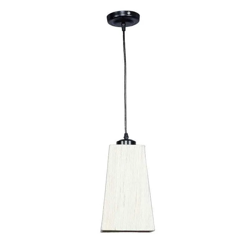 WarmGlow Trapeze Fabric Ceiling Lamp - White media 5