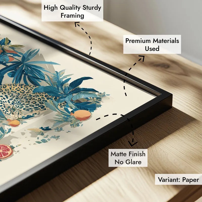 Elegant Wild Canvas Wall Painting - Black Frame media 6