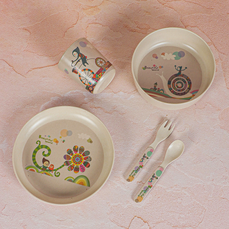 Migica World Kids Dinner Set - Five Piece Set media 3