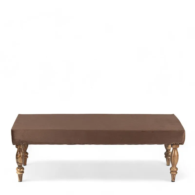 Aviro Sheesham Wooden Bench - Brown media 4