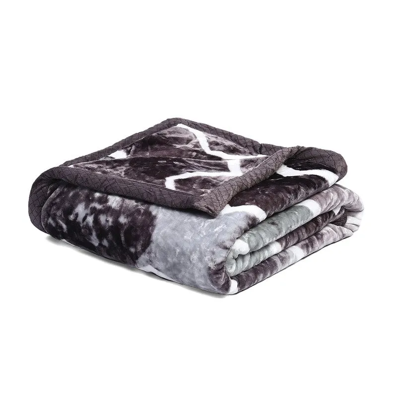 Monte Carlo Midnight Mosaic Blanket (Brown)- 600 GSM media 6