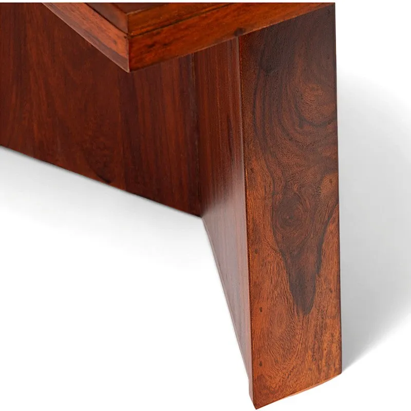 Avenox Sheesham Wooden Center Table - Red media 7