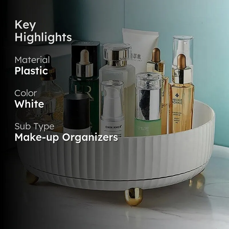 Bits & Bliss Revolving Desk Organizer - White media 2