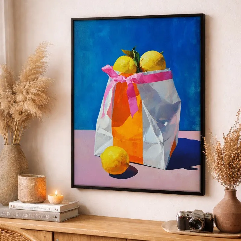 Luneth Canvas Wall Painting With Black Frame media 3