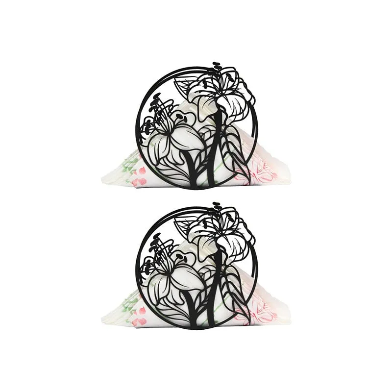 Lilly Velor Napkin Holder - Set Of Two media 3