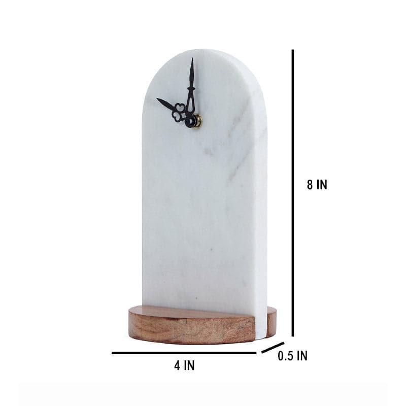 Fruna Hand Crafted Marble Table Clock media 3