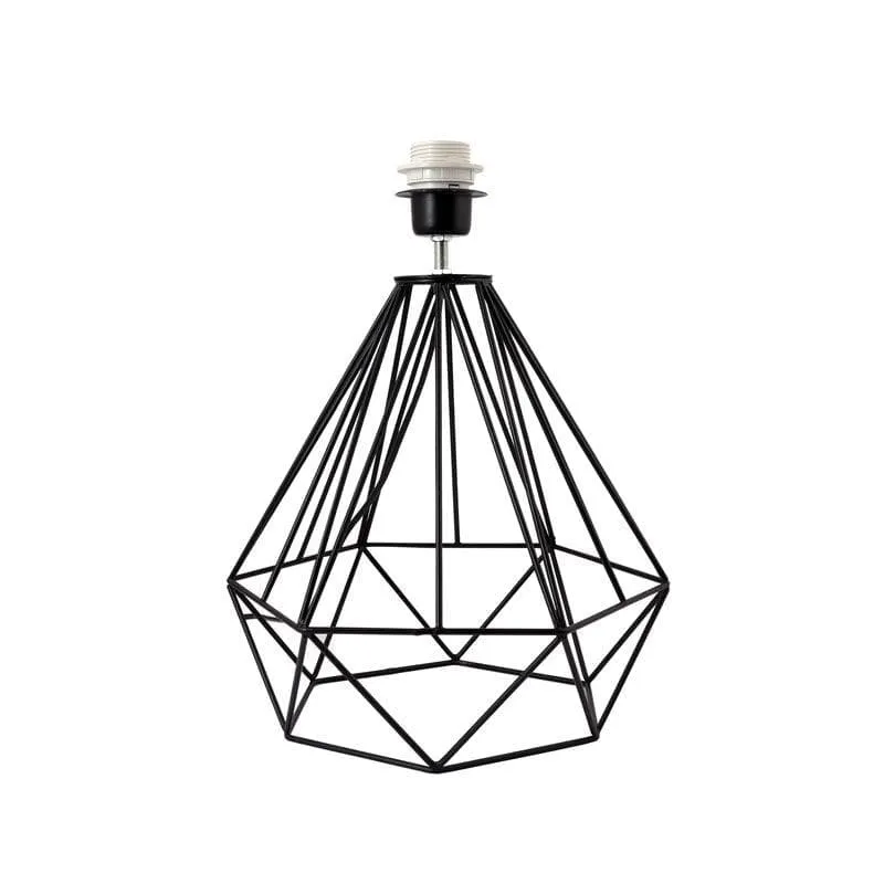 Diamond Dust Fabric Table Lamp - White,Black media 5