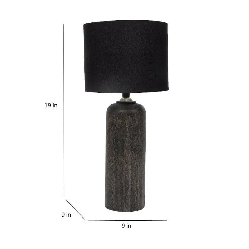 Bisara Boon Fabric Table Lamp - Black media 5