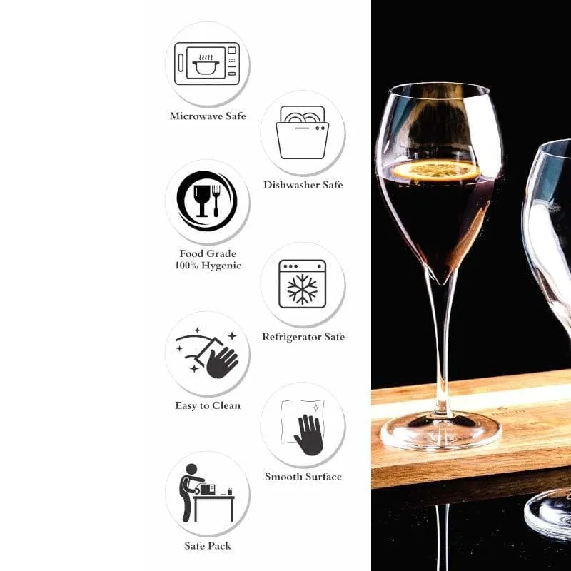 Pasabahce Maeve Red Wine Glasses (445 ML) - Set Of Six media 6