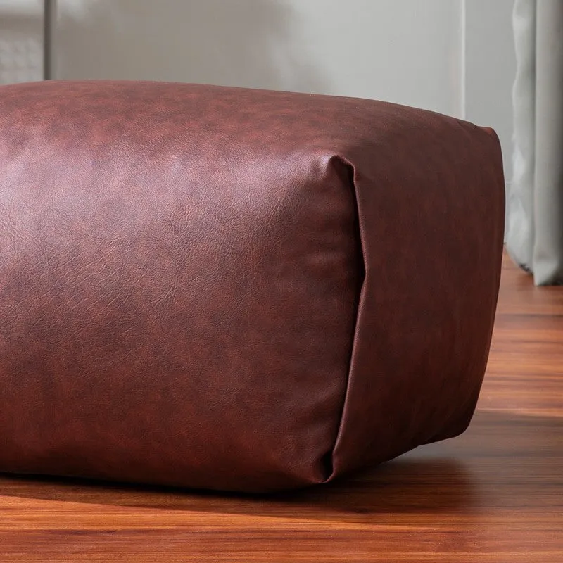 Clean Aesthetic Pouffe (Brown) - Set Of Two media 6
