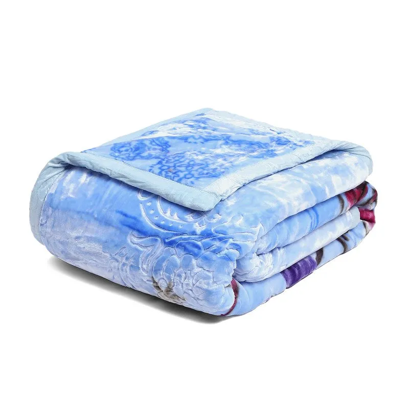 Monte Carlo Azure Blossom Blanket - 850 GSM media 6