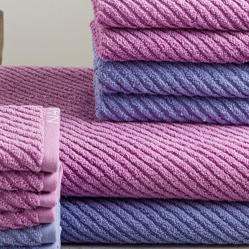 Nautica Riviera Soft Cotton Towel Set (Lilac & Light Blue) - Set Of Fourteen media 5
